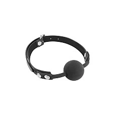Класичний кляп з силіконовою кулькою Fetish Tentation Silicone Gag Ball Black