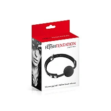 Класичний кляп з силіконовою кулькою Fetish Tentation Silicone Gag Ball Black
