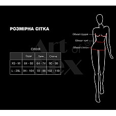 Сексуальний набір білизни із сітки Art of Sex - Deily чорний XS-M