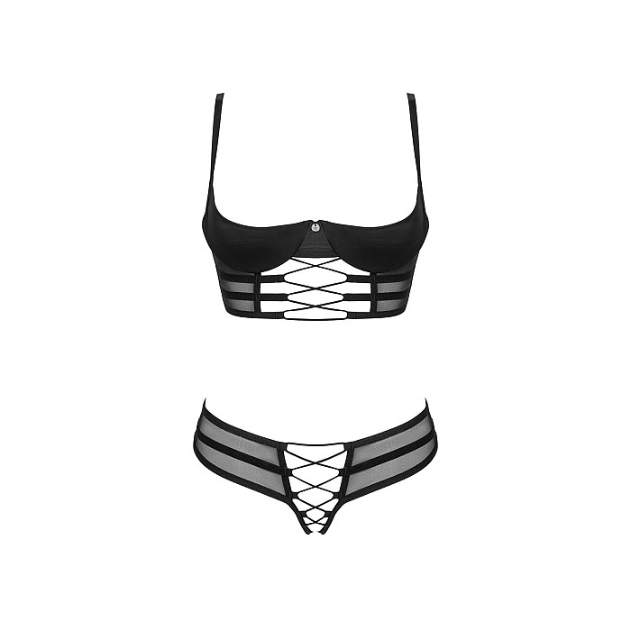 Комплект Obsessive Roxelia 2-pcs crotchless set XL/2XL