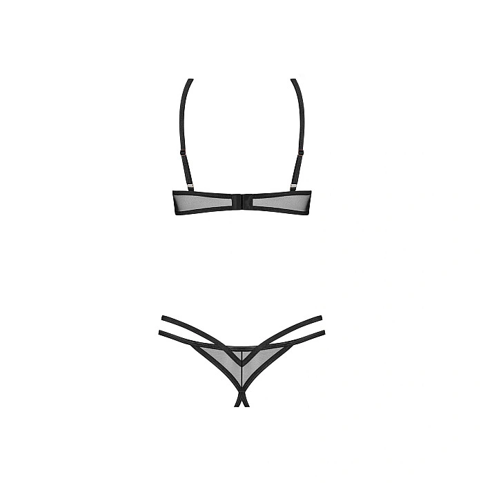Комплект Obsessive Euridia 2-pcs crotchless set M/L
