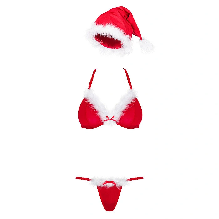 Новогодний комплект Obsessive Santastic 3-pcs set S/M