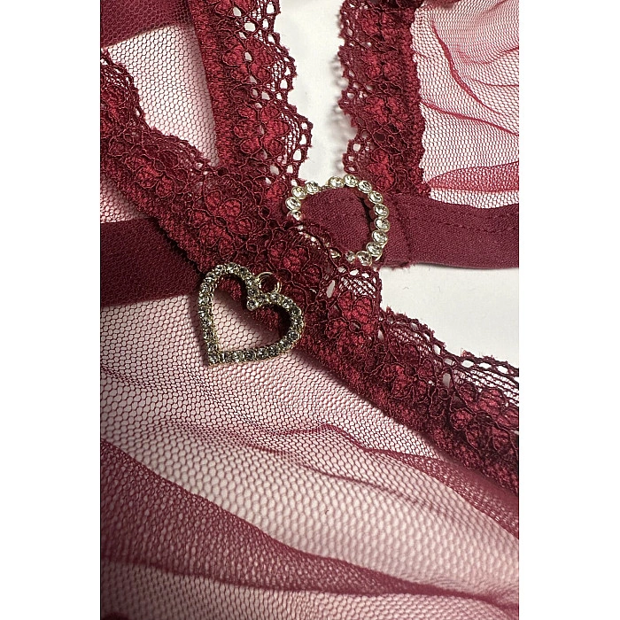 Комплект Passion BELISSANA SET burgundy M