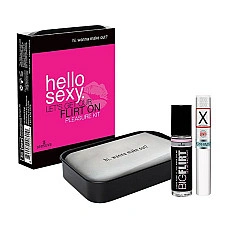 Подарунковий набір для флірту Sensuva Hello Sexy (стимулювальний бальзам для губ та феромони)