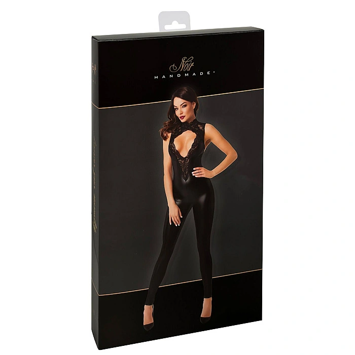 Комбінезон Noir Handmade F342 Powerwetlook and lace overall - XL