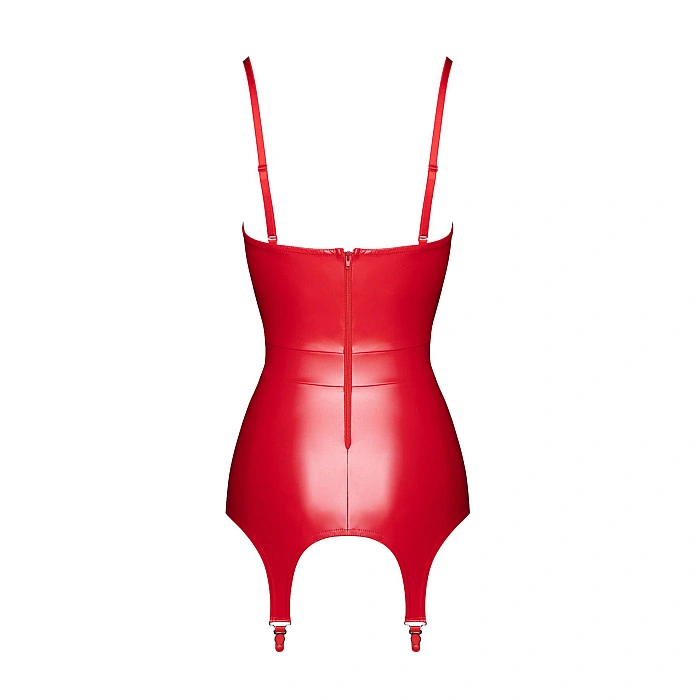 Корсет с подвязками для чулок Noir Handmade F368 Bombshell Fierce Corset-belt Red M