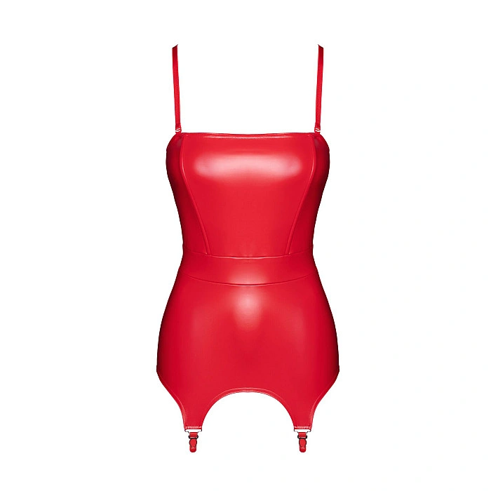 Корсет с подвязками для чулок Noir Handmade F368 Bombshell Fierce Corset-belt Red M