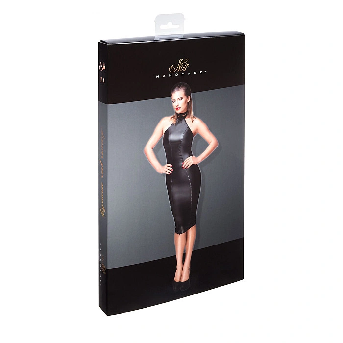 Платье-карандаш с мокрым эффектом Noir Handmade F160 Powerwetlook pencil dress, S