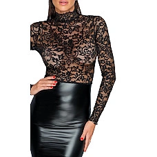 Сукня Noir Handmade F228 Midi dress with soft lace top - XXL