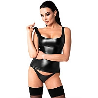 Топ Noir Handmade F346 Powerwetlook top - S