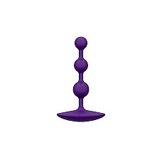 Анальные бусы Romp Amp Dark Purple, силикон, макс. диаметр 2,6 см