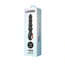 Анальний вібратор з пульсацією Loviss Thor Thrusting Anal Plug, 2 мотори