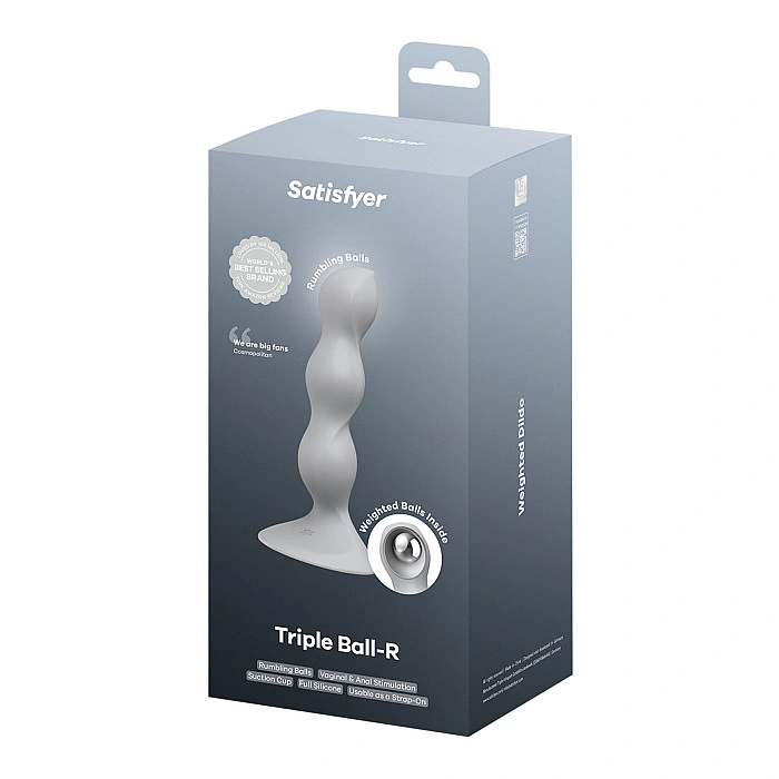 Анальный стимулятор-бусины Satisfyer Triple Ball-R Grey