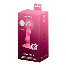 Анальний стимулятор-намистини Satisfyer Triple Ball-R Red