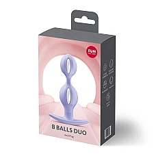Анальные шарики Fun Factory B BALLS DUO Purple, эффект вибрации, диаметр 3,2 и 3,6 см