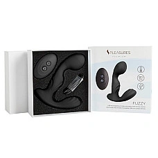 Вібромасажер простати S Pleasures Premium FUZZY, чорний, з рельєфом, 10 режимів вібрації