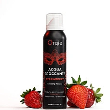 Масажна пінка Orgie – Acqua Croccante Strawberry (150 мл), ефект бульбашок, що лопаються
