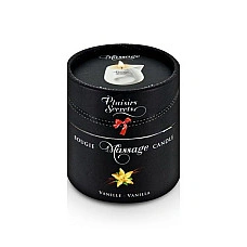 Масажна свічка Plaisirs Secrets Vanilla (80 мл) подарункове паковання, керамічний посуд