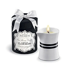 Масажна свічка Petits Joujoux - London - Rhubarb, Cassis and Ambra (190 г) розкішна упаковка