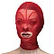 Маска серце сітка з відкритим ротом Feral Feelings - Hearts Mask Red/Red