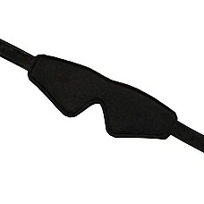 Маска на глаза Liebe Seele Boudoir Amor Blindfold Black, плотное прилегание, бархатный финиш