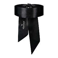 Атласна пов’язка маска Obsessive Blindfold black One size, чорна