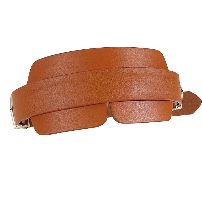 Маска на глаза LOCKINK Blindfold Kit, коричневая, натуральная кожа, регулируемый объем