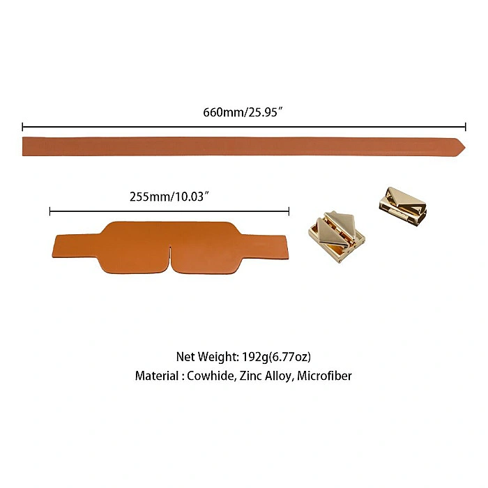 Маска на глаза LOCKINK Blindfold Kit, коричневая, натуральная кожа, регулируемый объем