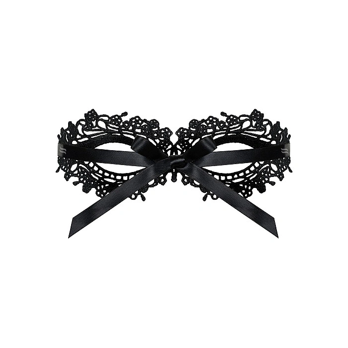 Мереживна маска Obsessive A710 mask, єдиний розмір, чорна
