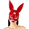 Шкіряна маска Зайчика Art of Sex - Bunny mask, колір Червоний