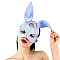 Шкіряна маска Зайчика Art of Sex - Bunny mask, колір Лавандовий