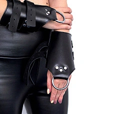 Манжети для підвісу за руки Art of Sex – Kinky Hand Cuffs For Suspension, чорні, натуральна шкіра