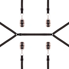 Фіксатор рук і ніг для ліжка Rosy Gold - Under-Mattress Restraint Set