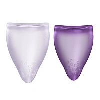 Набор менструальных чаш Fun Factory FUN CUP EXPLORE KIT, 2 шт, Multicolored Violet, объемы 20 и 30 мл