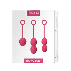 Набір вагінальних кульок зі зміщеним центром ваги Svakom Nova Plum Red