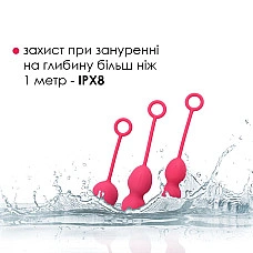 Набір вагінальних кульок зі зміщеним центром ваги Svakom Nova Plum Red