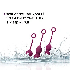 Набір вагінальних кульок зі зміщеним центром ваги Svakom Nova Violet