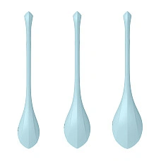 Набір йоні намистин Satisfyer Yoni Power 2 Light Blue, диаметр 2-2,5-3см, вес 22-44-73гр