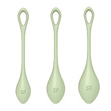 Набір йоні намистин Satisfyer Yoni Power 2 Light Green, диаметр 2-2,5-3см, вес 22-44-73гр