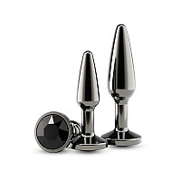 Набор анальных пробок NS Novelties Rear Assets - Tapered Trainer Kit - Gunmetal - Black