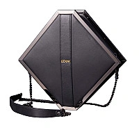 Сумка для секс-игрушек LOCKINK Mysterious Square Kink Bag, черная, набор для бондажа в комплекте