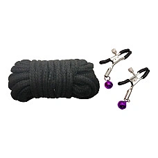 Набір MAI BDSM STARTER KIT Nº 75 Leopard: батіг, кляп, наручники, маска, нашийник, мотузка, затискач