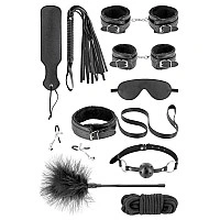 Набір для BDSM Fetish Tentation SM Bondage Box in vegan leather 10pcs