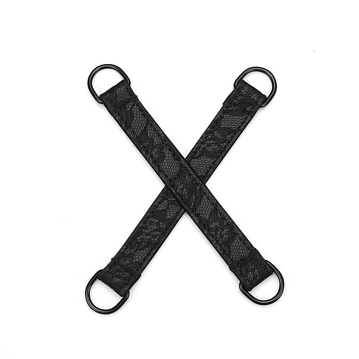 Набор Liebe Seele Black Lace and Neoprene 11pcs Bondage Kit, анальная пробка с кристаллом, вибропуля