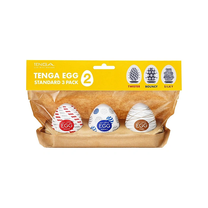 Набор мастурбаторов-яиц Tenga Egg Standard 3 Pack 2 (Twister, Bouncy, Silky)