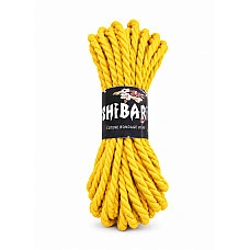Бавовняна мотузка для шибарі Feral Feelings Shibari Rope, 8 м жовта