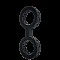 Наручники из силикона Doc Johnson The Cuffs Small - Black, хорошо тянутся, для рук и для ног