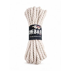 Бавовняна мотузка для шибарі Feral Feelings Shibari Rope, 8 м біла