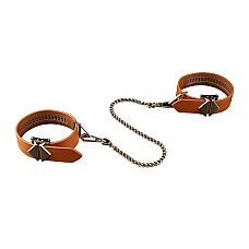 Набор для бондажа LOCKINK 8-Bondage-Straps Restraint Set, коричневый, 8 ремней из натуральной кожи