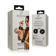 Наручники Bedroom Fantasies: Faux Leather Handcuffs One Size, черные